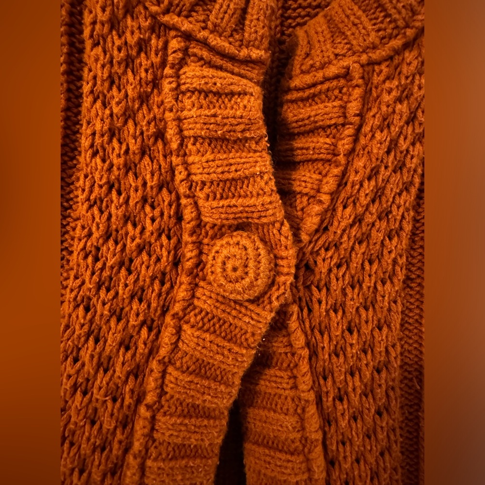 Mossimo Burnt Orange Cardigan Sweater